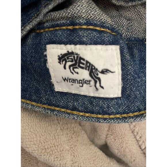 Wrangler Denim Jacket Women’s Size XXL Distressed Cowgirl Cowboy Rodeo Western - Picture 9 of 9